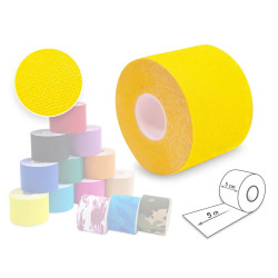 Tape Κινησιοθεραπείας 5m x 5cm Κίτρινο Kinesiology Tape